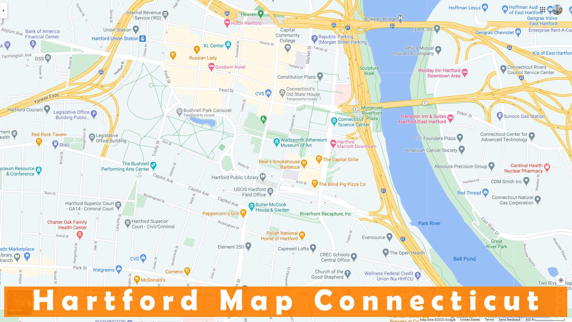 Hartford Connecticut Map